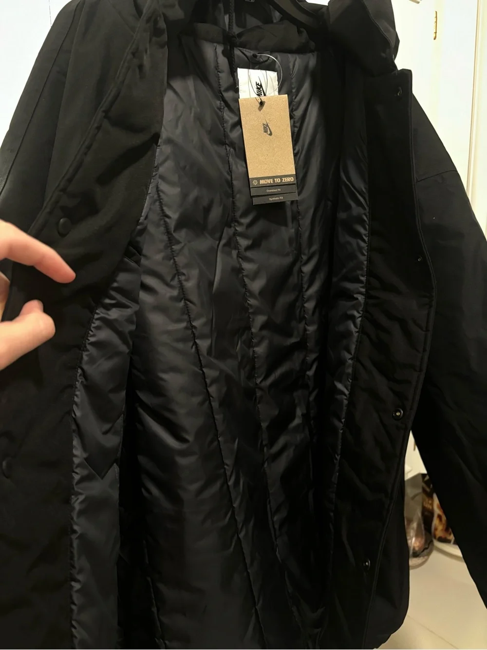 Nike Sportswear Mens Size XXL Solo Swoosh Hooded Puffer Jacket ($300) FB7852-010